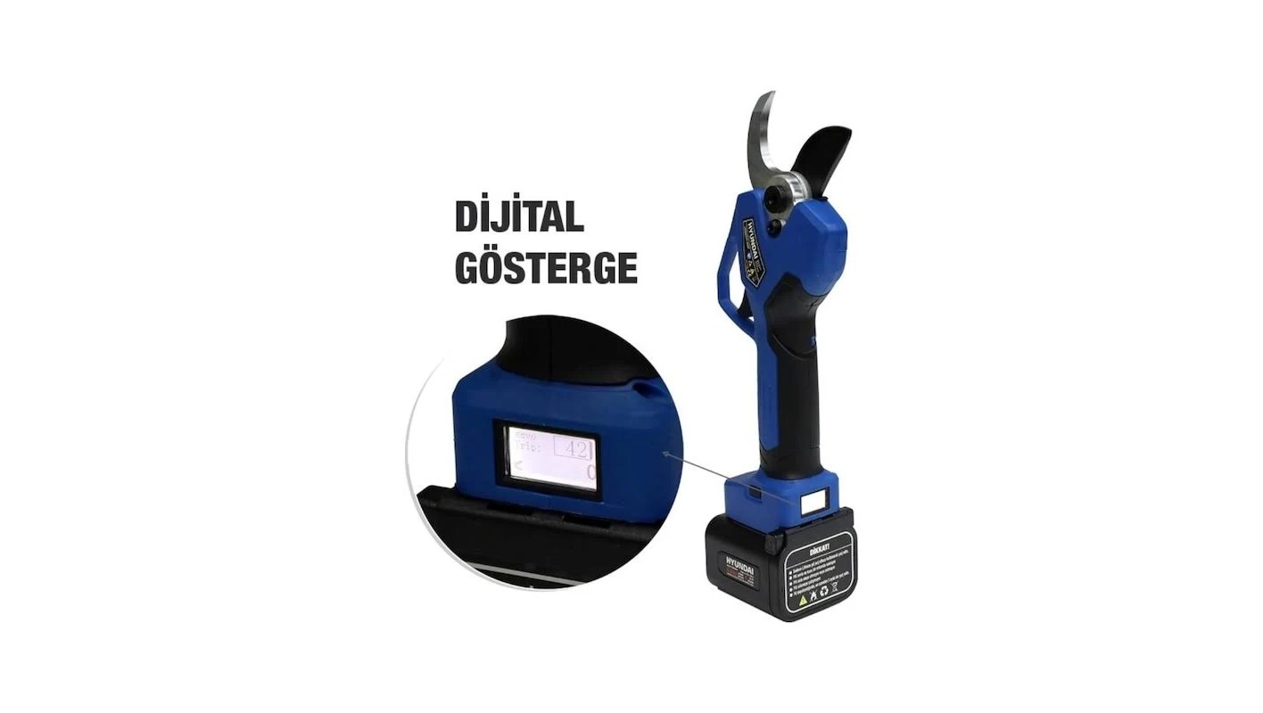 Hyundai Lasercut 45xp Dijital Akülü Budama Makası 45 mm  