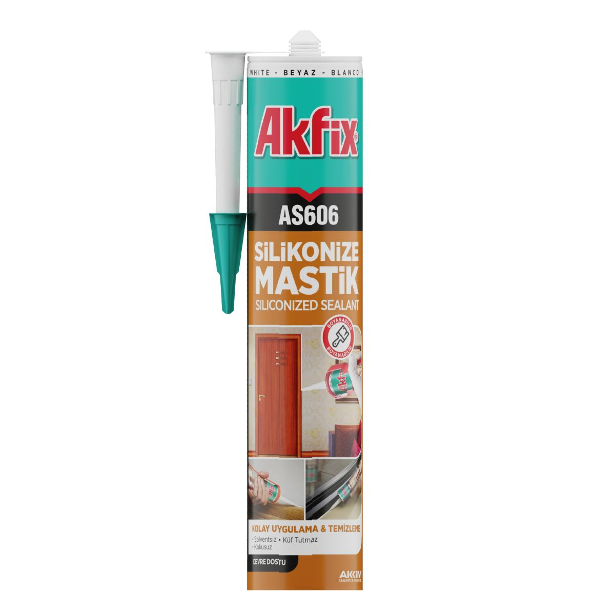AKFİX MASTİK ANTRASİT GRİ 500 GR 