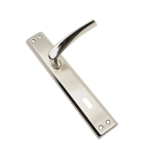 Burgaz Oda Kapı Kolu Nikel Saten 