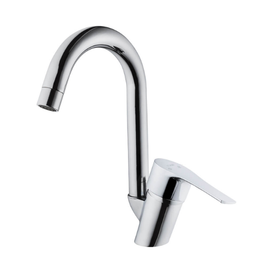 Kas Antoryum Kuğu Lavabo Bataryası Krom