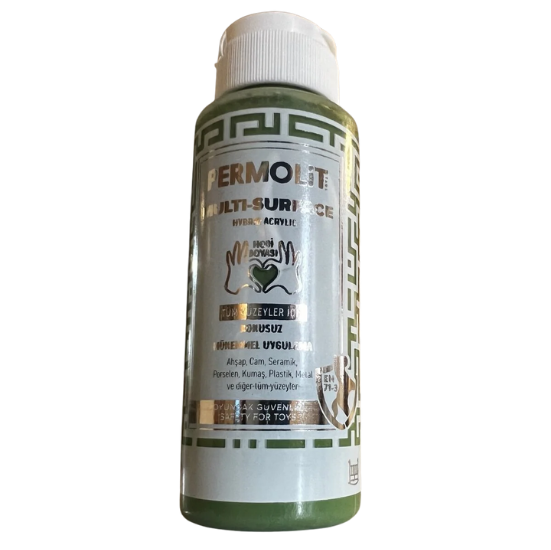Permolit Multi Surface Akrilik Hobi Boyası Çimen Yeşili 120ml