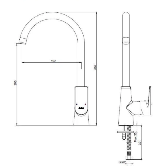 Eca Dalia Eviye Bataryası Krom 102118125