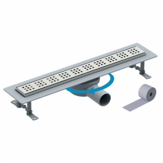 Mertinox Prime Duş Kanalı 40 cm Oynar Başlı 