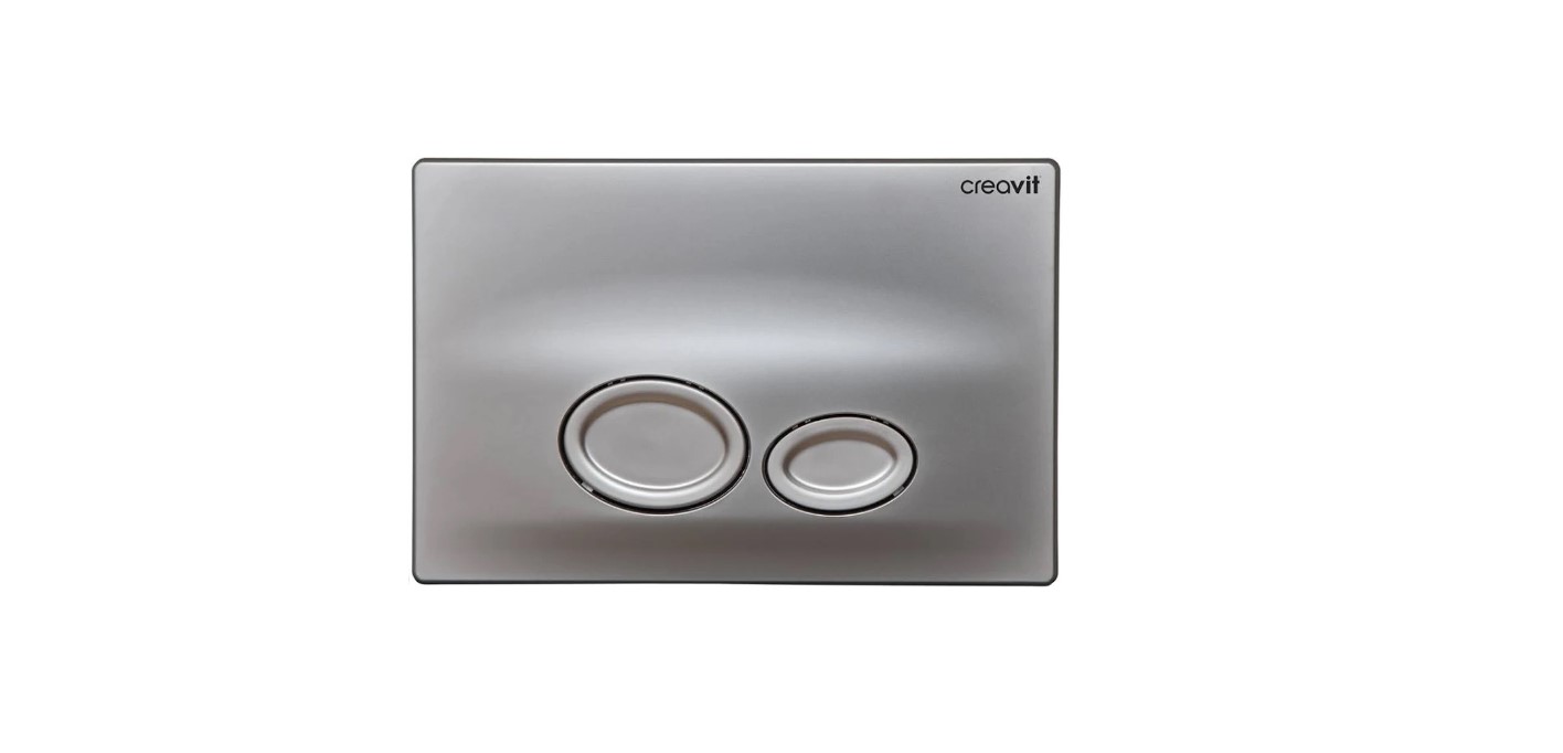 Creavit  Drop Gömme Rezervuar Butonu Gp2002.00 Mat Gri