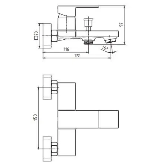 Ar Melia Banyo Bataryası Krom 102102499