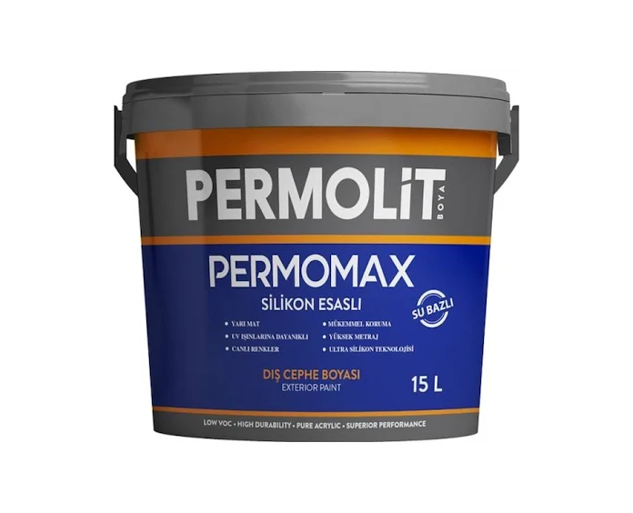PERMOMAX SİLİKONLU DIŞ CEPHE BOYASI 7,5 LT  ANTİBAKTERİYEL