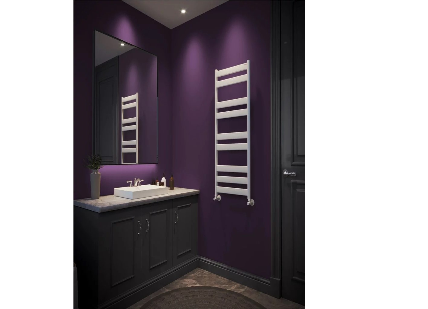 Radyal Violet Line Alüminyum Havlupan 500*800 Kırık Beyaz 