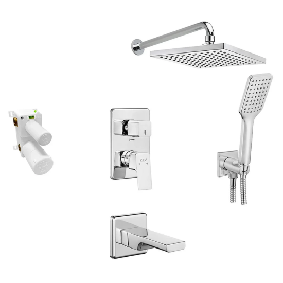 Eca Tiera Ankastre Banyo Bataryasi Krom Set 3 Yollu 102199770